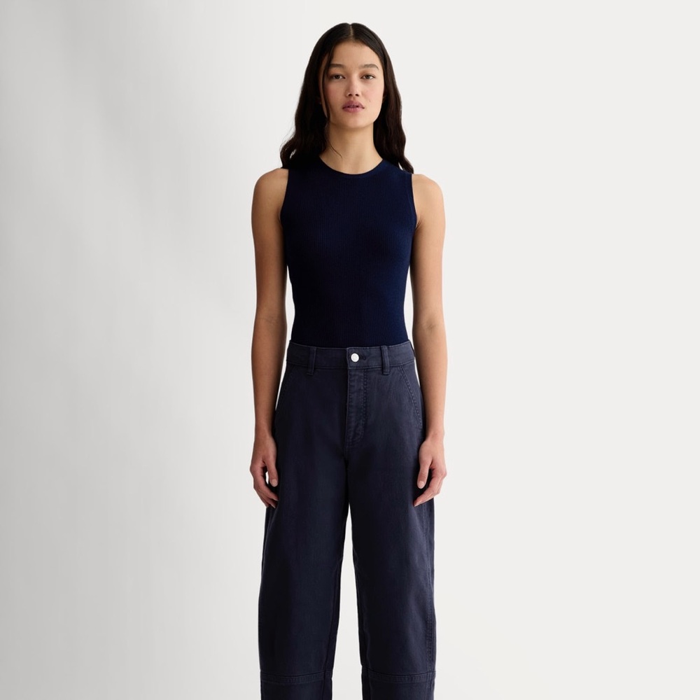Everlane Utility Barrel Pant - NWOT in Navy